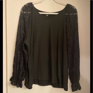 Lace Long Sleeve Blouse